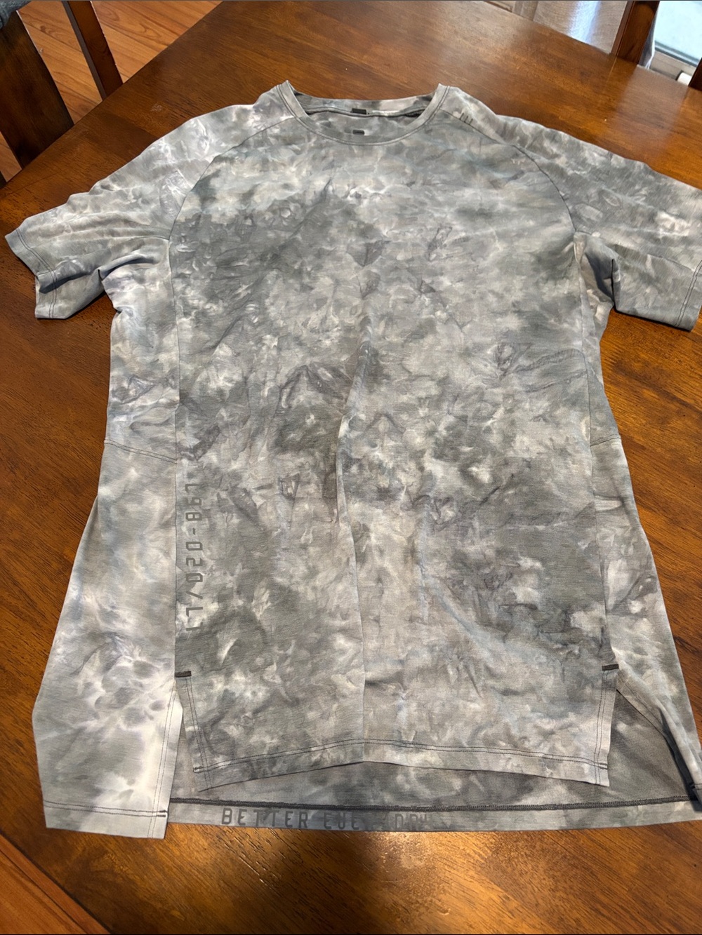 Men's lululemon Grey Tie-Dye LTT t shirt xl